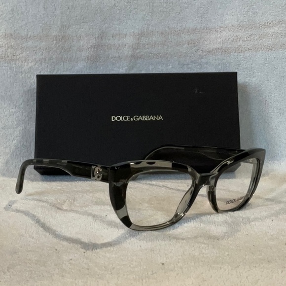NEW DOLCE & GABBANA Black Eyeglasses